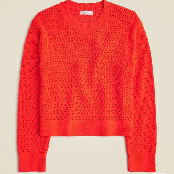 NWT J. Crew Pointelle Sweater - Women’s Large - Picture 1 of 1